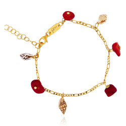 Gold plated Figaro Bracelet...