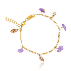 Gold plated Figaro Bracelet...