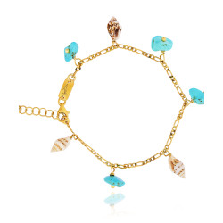 Gold plated Figaro Bracelet...