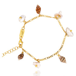 Gold plated Figaro Bracelet...