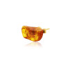 Gold plated Amber Stud Earring