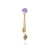 Gold plated Double Drop Earring with Ametrine