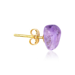 Gold plated Ametrine Stud...