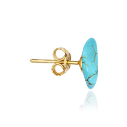 Gold plated Turquoise Stud...