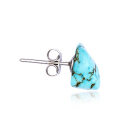 Silver Turquoise Stud Earring