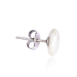 Silver White Keshi Pearl...