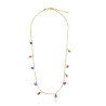 Gold plated Figaro Necklace with Ametrine