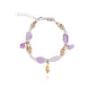 Silver Tessuto Bracelet with Ametrine