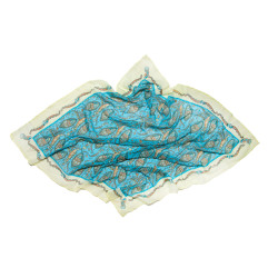 Blue Voile Scarf