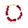 Choker Bracelet with Coral