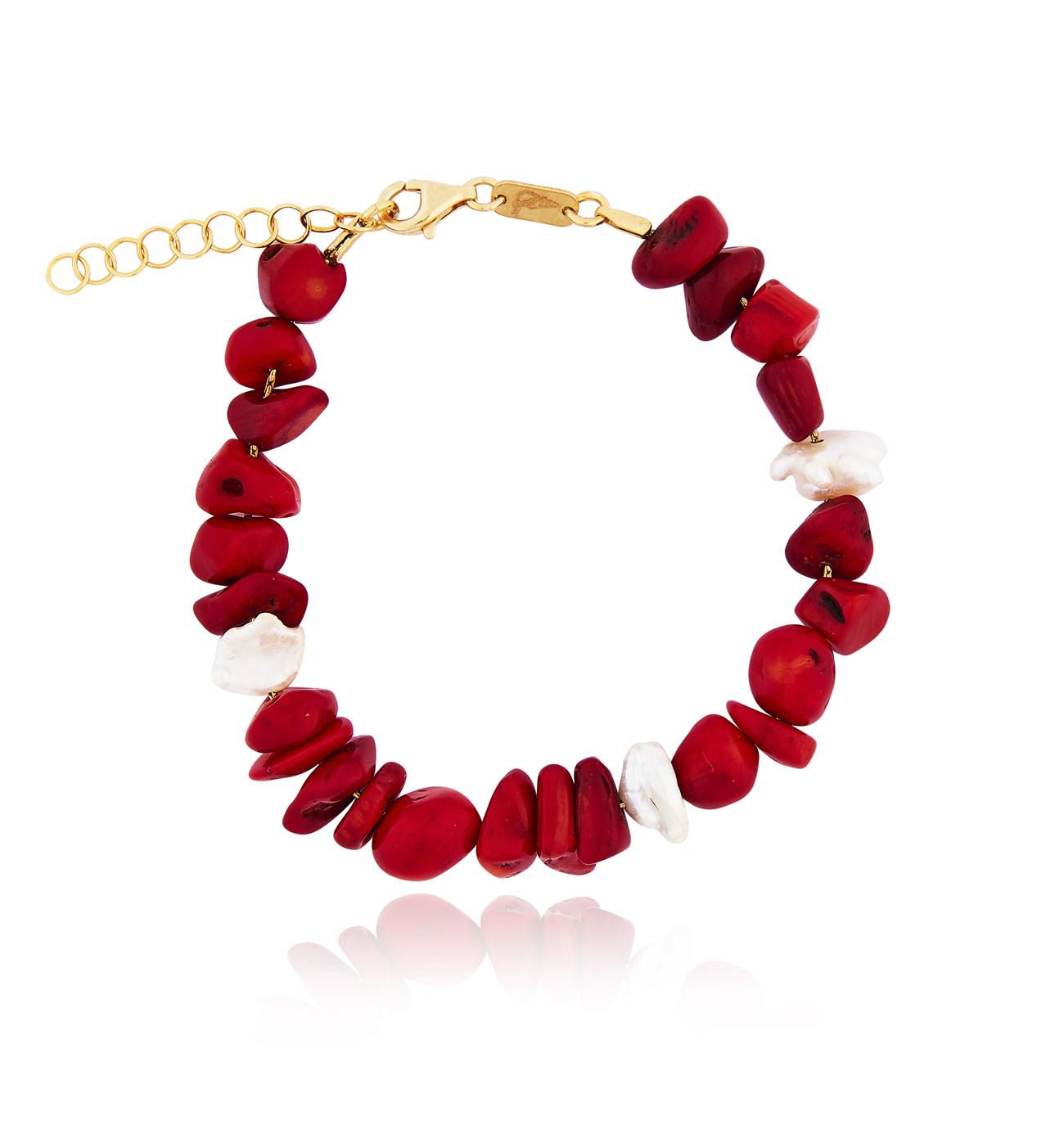 Choker Bracelet with Coral