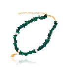 Choker Necklace with Malachite