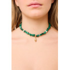 Choker Necklace with Malachite