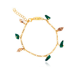 Gold plated Figaro Bracelet...