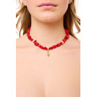 Choker Bracelet with Coral