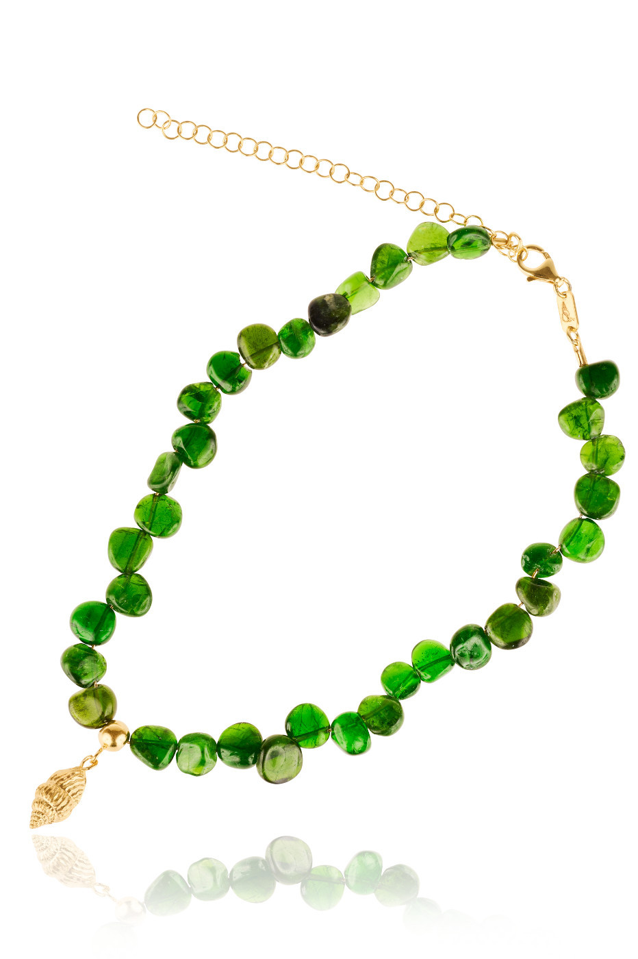 Choker Necklace with Chrome Diopside