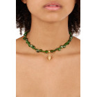 Choker Necklace with Chrome Diopside