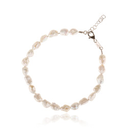 Choker Anklet with White...